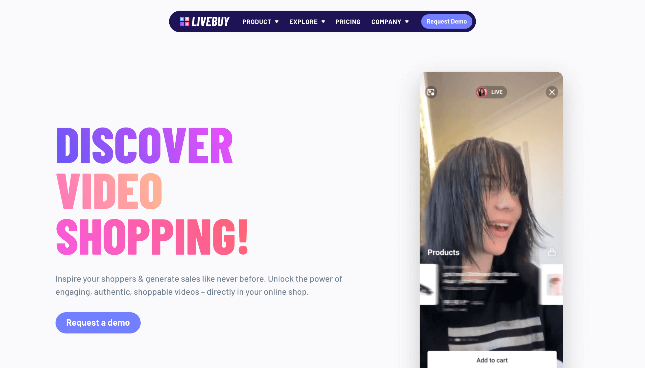 Live Shopping Software LIVEBUY