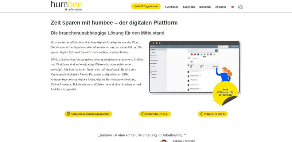 eingangsrechnungen digitalisieren humbee