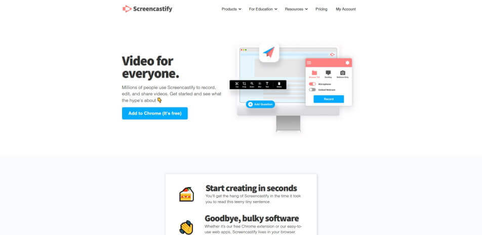 video online aufnehmen Screencastify