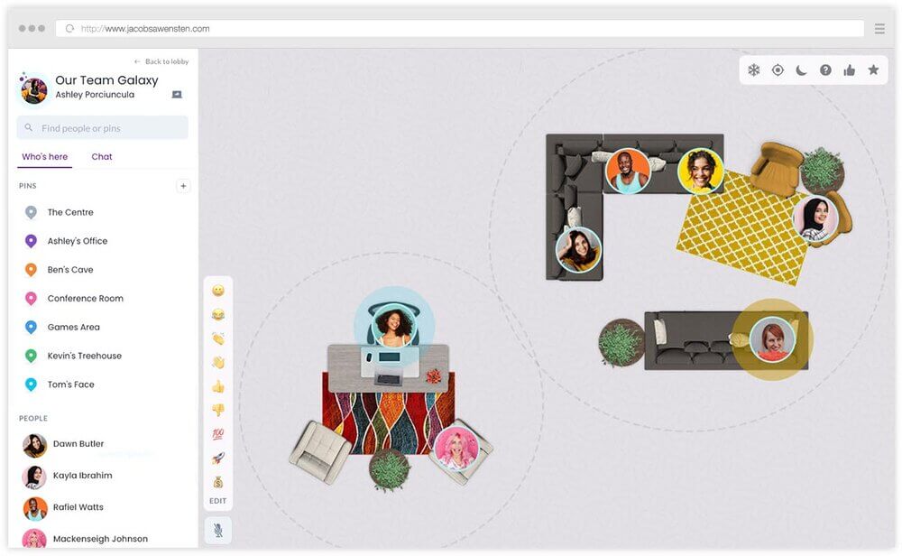 Orbital Chat audio only spatial Chat Office Loesung