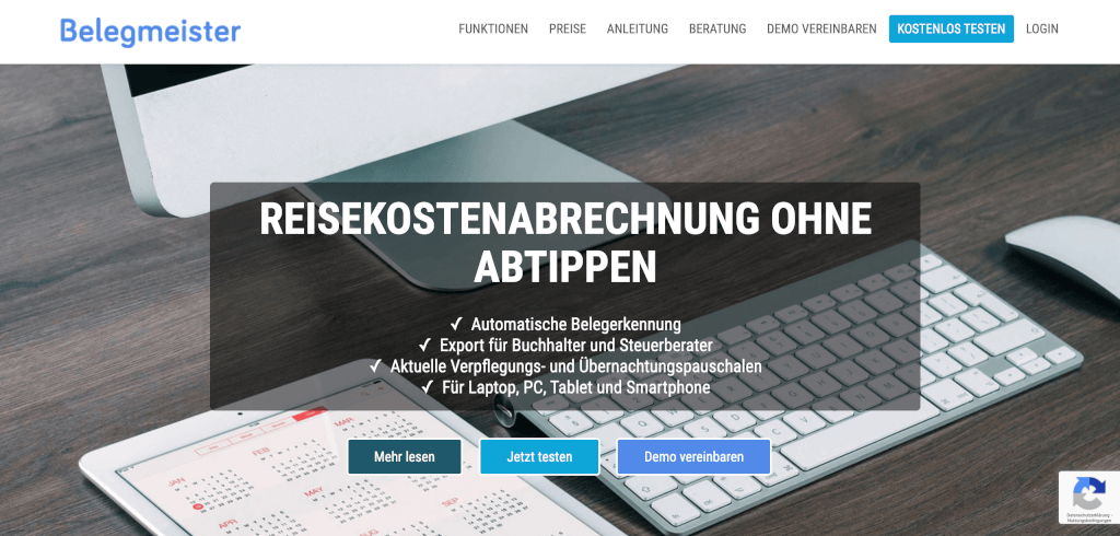 Reisekostenabrechnung digitalisieren Belegmeister 1