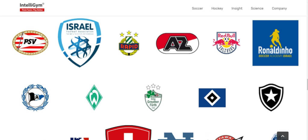 Innovative Trainingsgeraete Fussball IntelliGym Logos