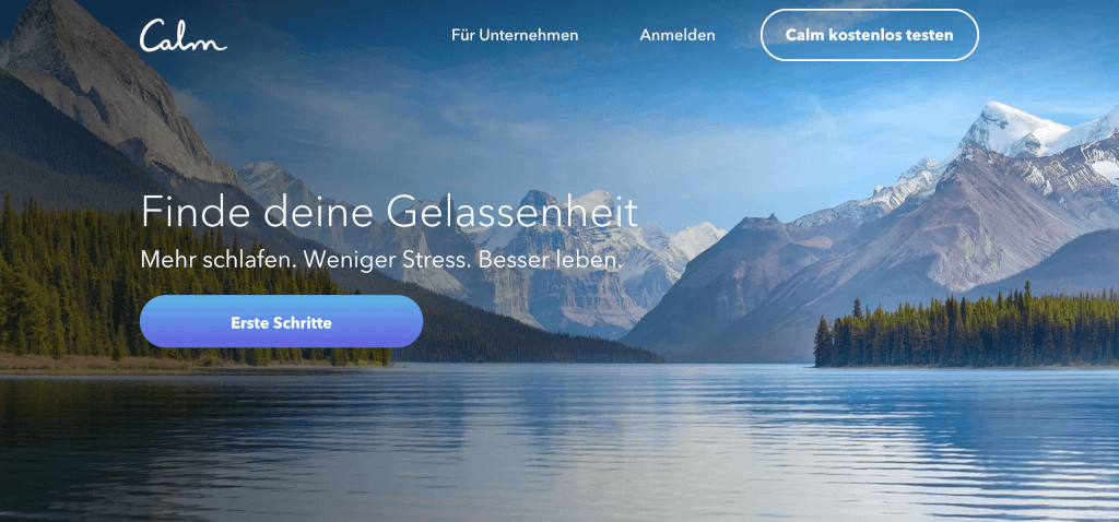 Gesundheitsapps Calm