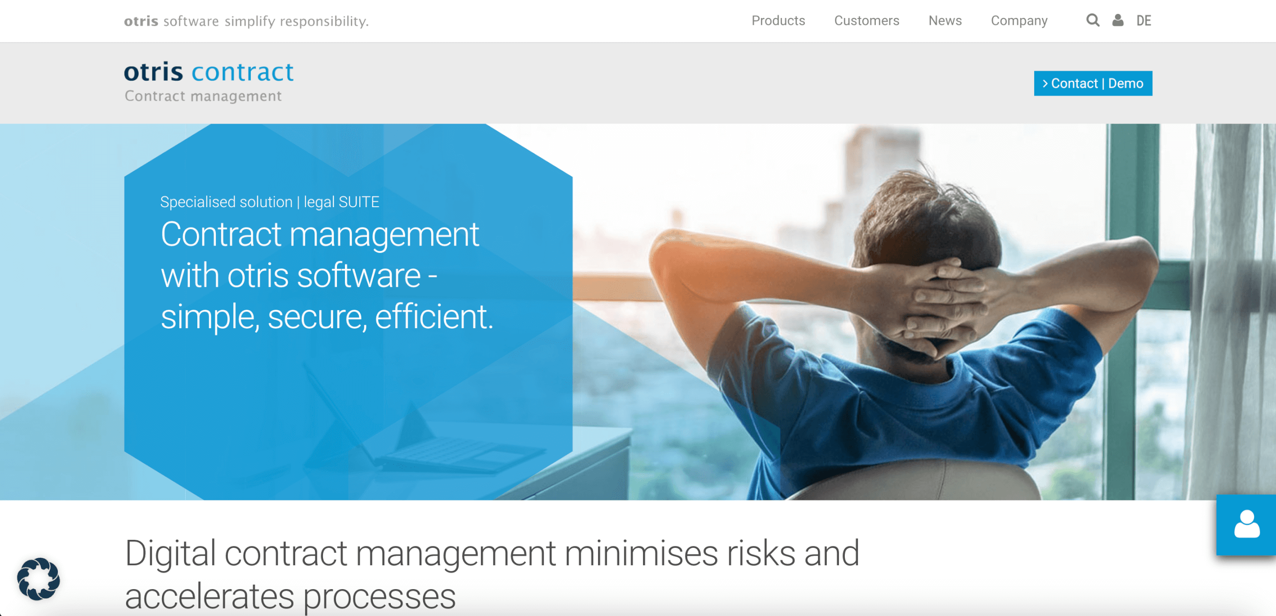 Die beste digitale Vertragsmanagement Software Anbieter otris contract