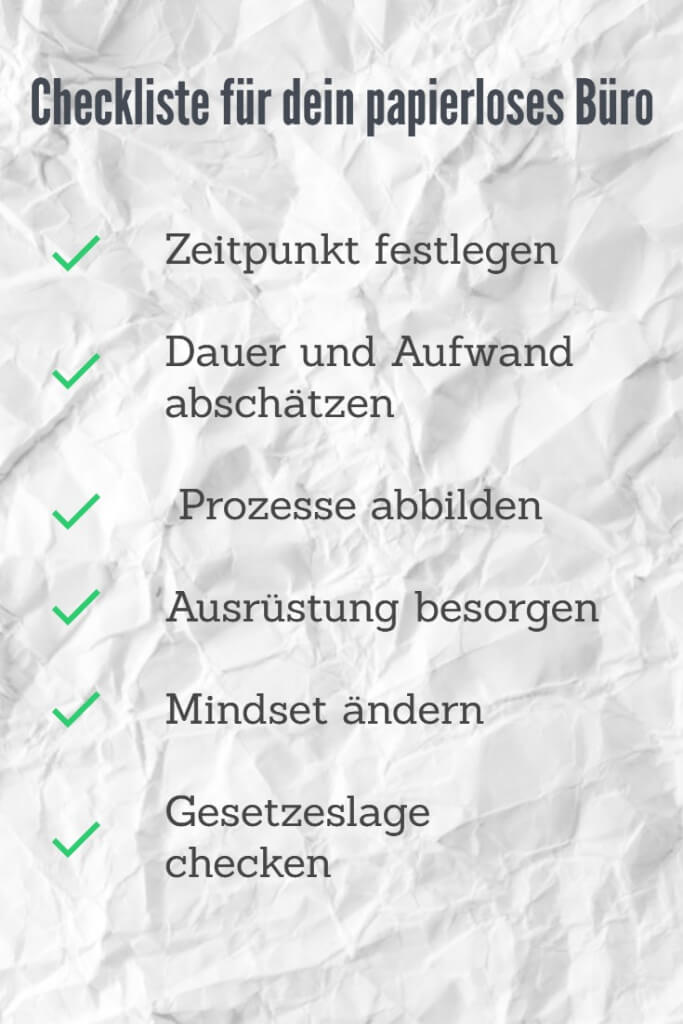 Papierloses Buero Umstieg Anleitung