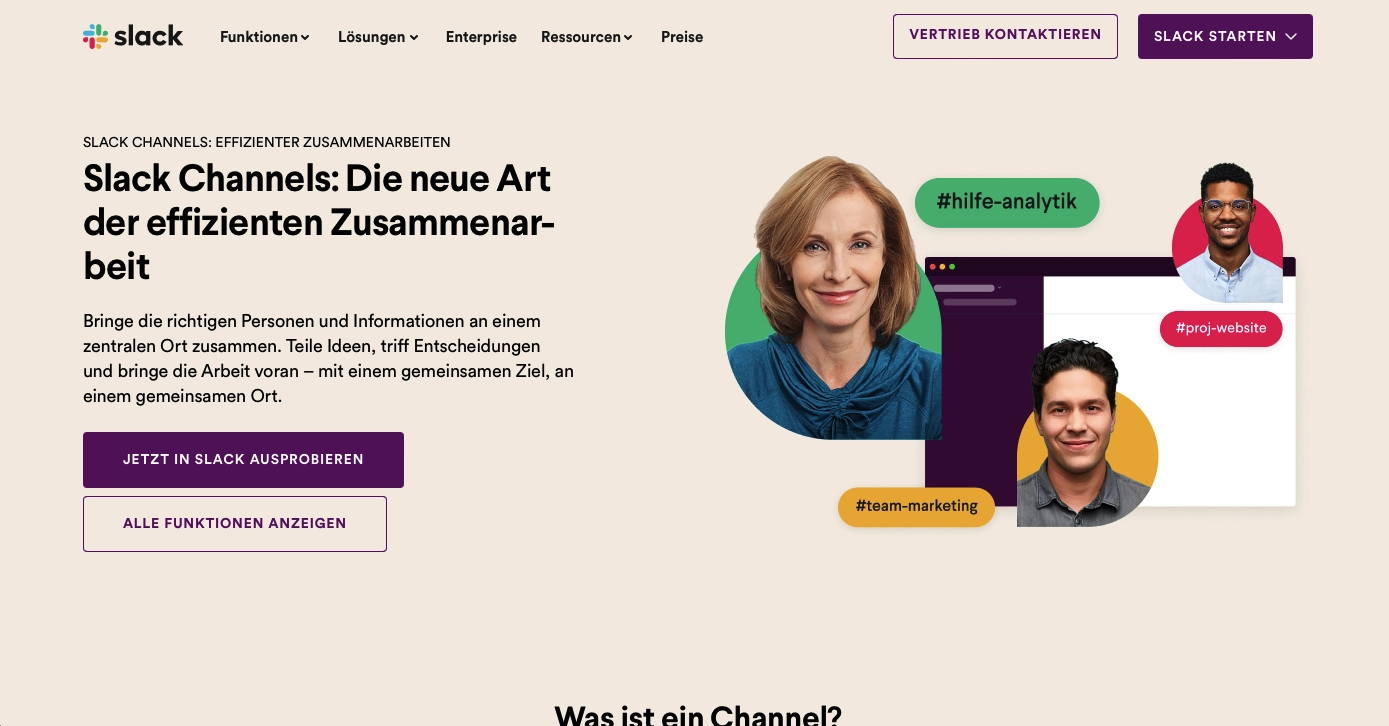 Kollaboration Tool Anbieter Slack