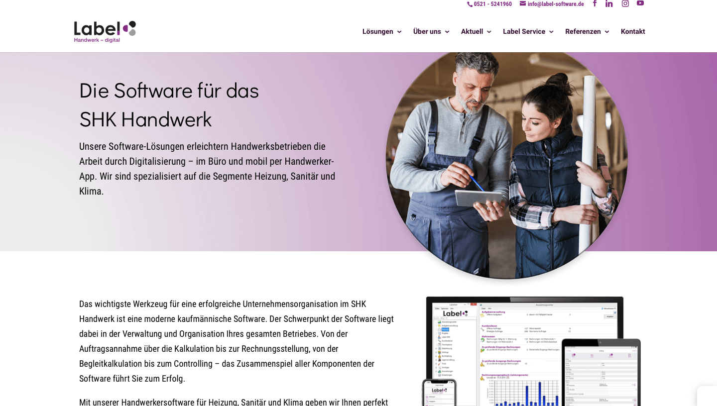 SHK Software Anbieter Label