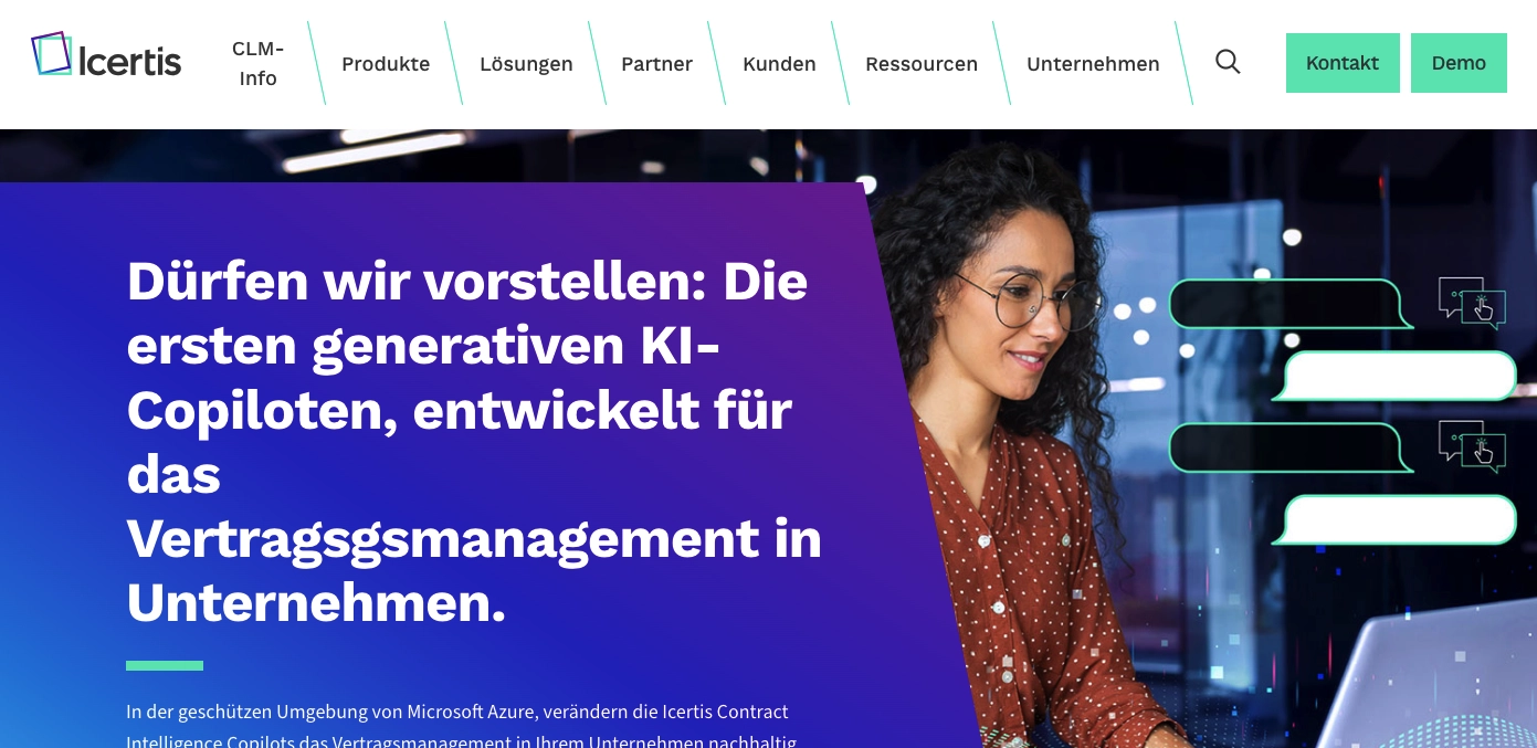 Erstellung von Vertraegen Anbieter icertis