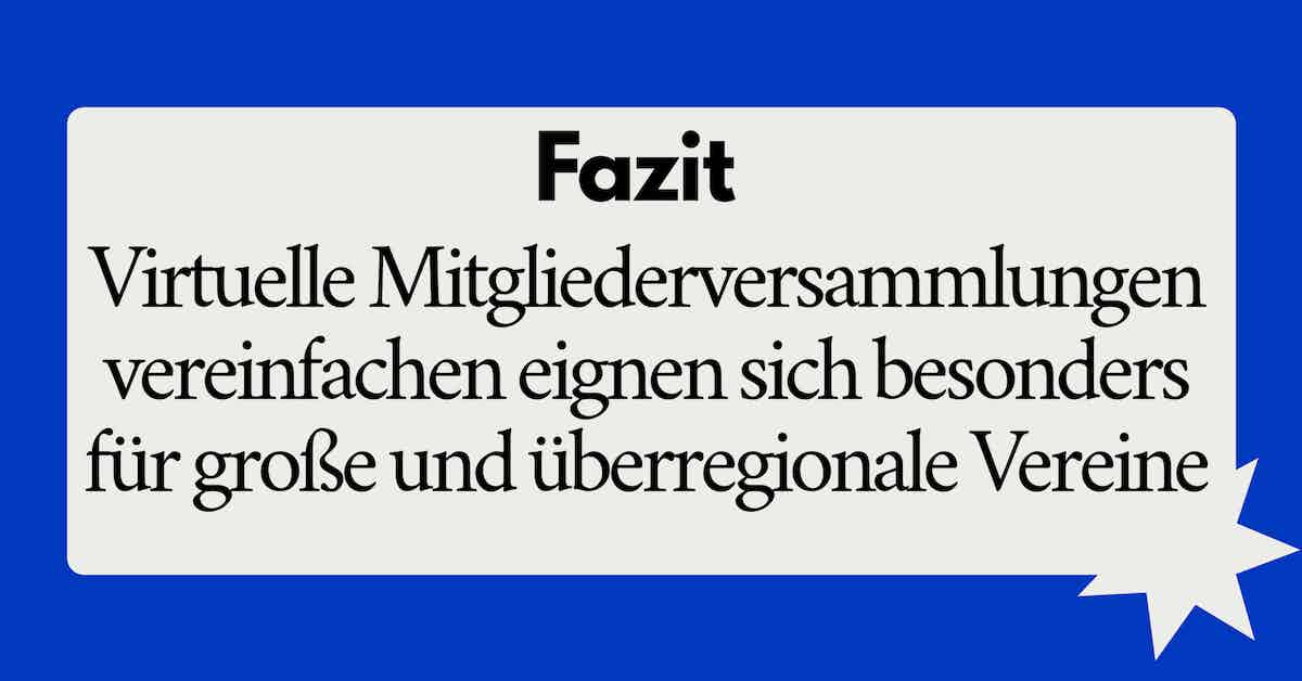 mitgliederversammlung online fazit