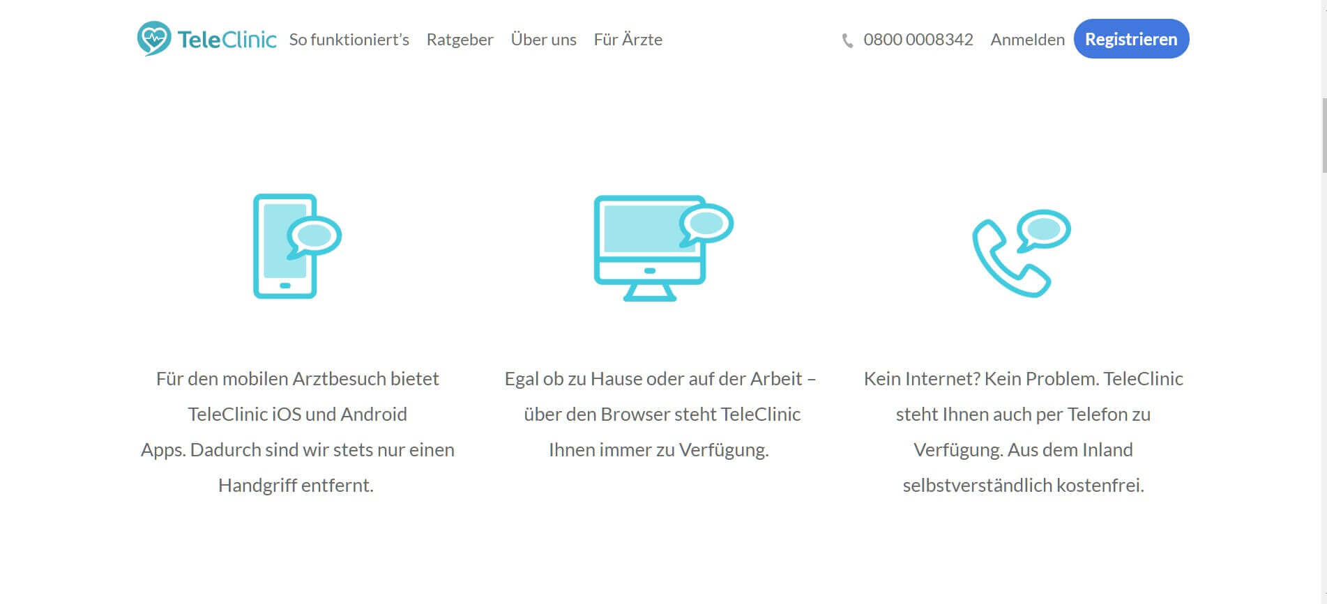Digitaler Arztbesuch Teleclinic