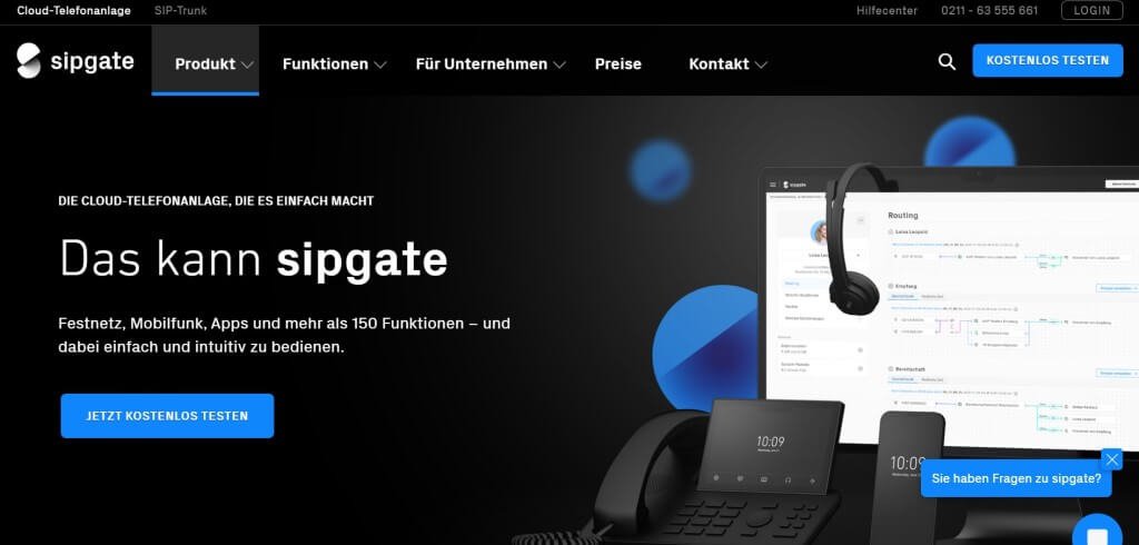 cloud telefonanlage vergleich sipgate