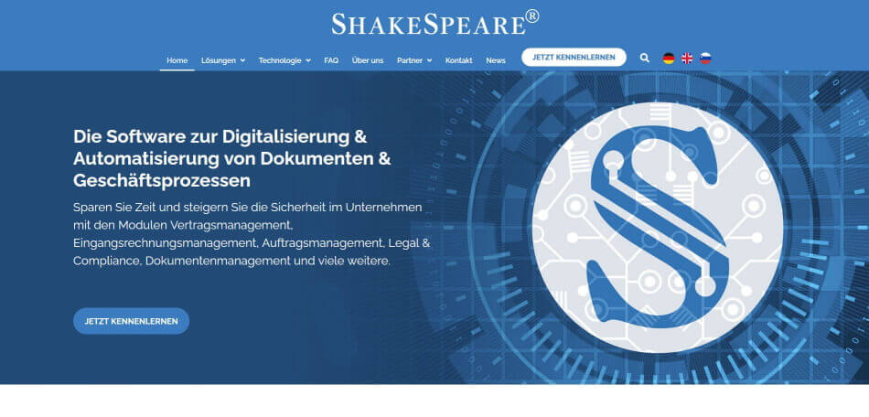 rechnungseingang digital Shakespeare