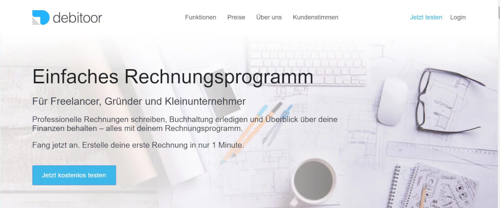Rechnungsprogramm Selbstaendige Debitoor