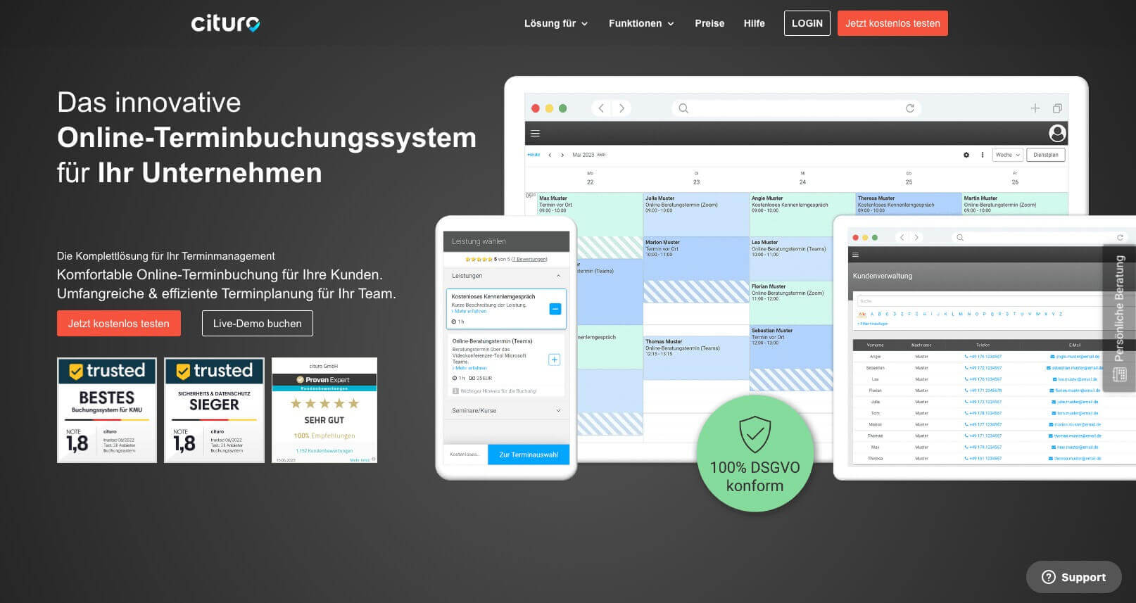 Online Terminbuchungssystem cituro digital affin 1