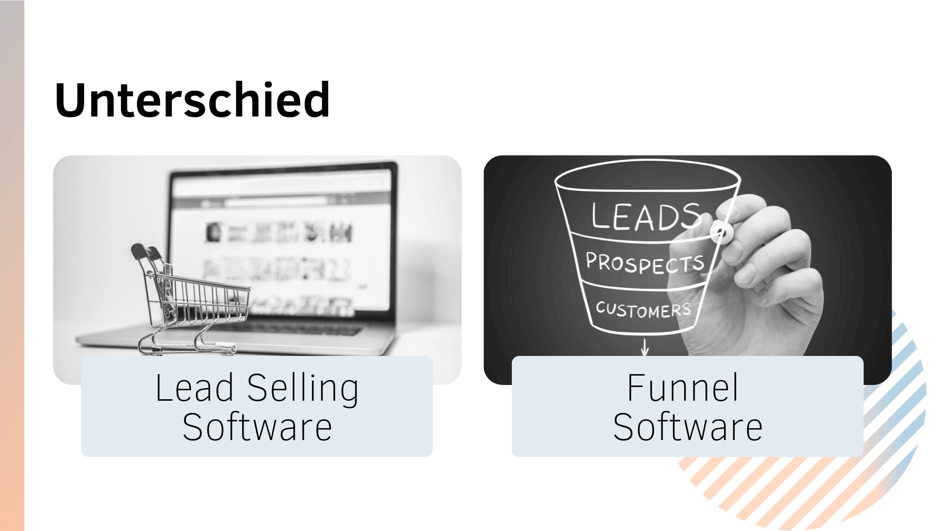 Unterschied Lead Selling Software vs Funnel Software