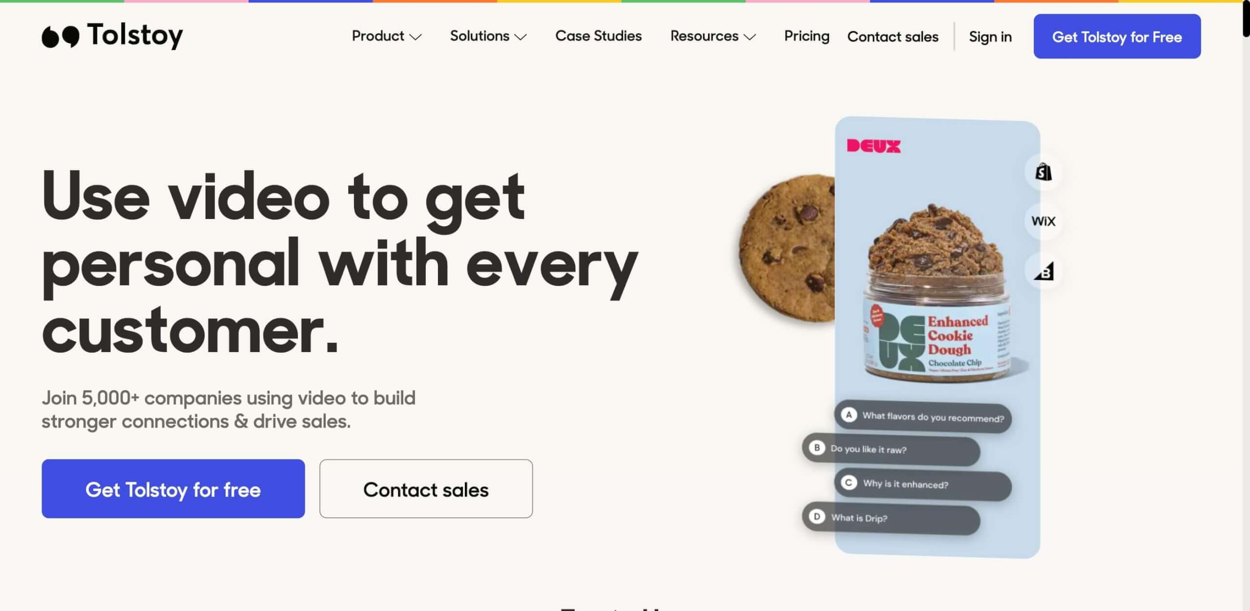 Tolstoy video widget