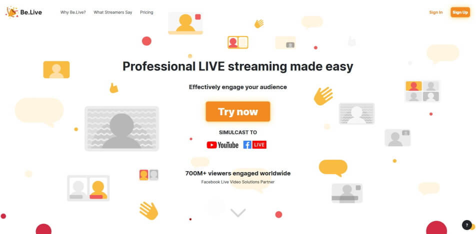 beste live streaming software kostenlos be live