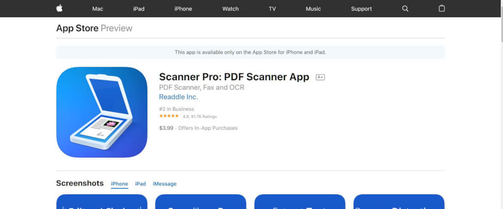 Scan Apps Scanner Pro App Store