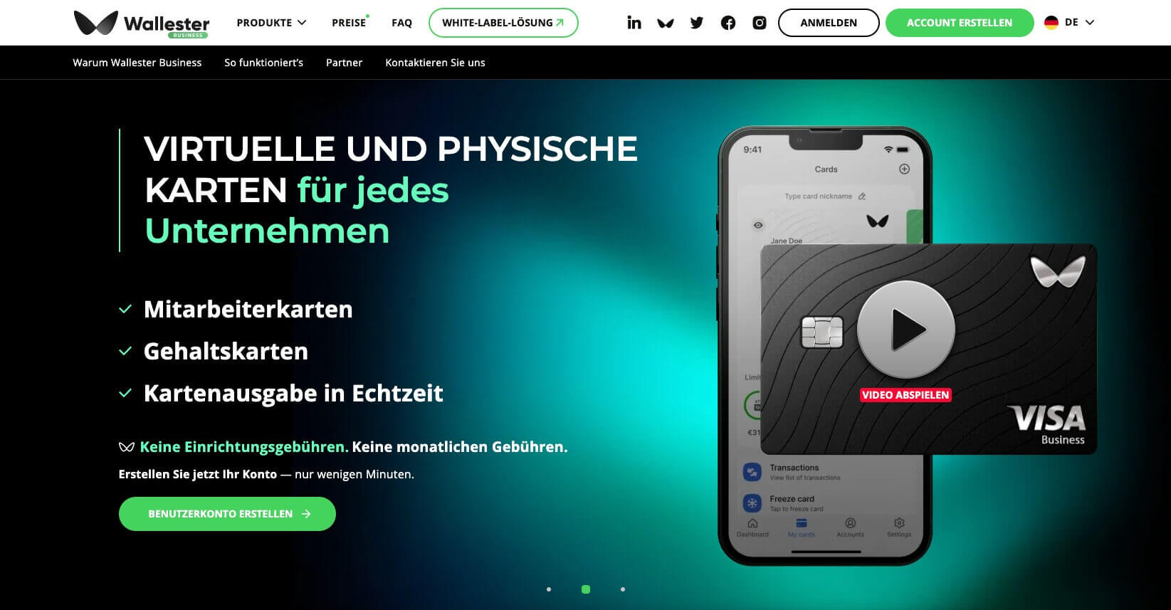 Kostenlose Spesenkarten Wallester Fintech Digital Affin 1