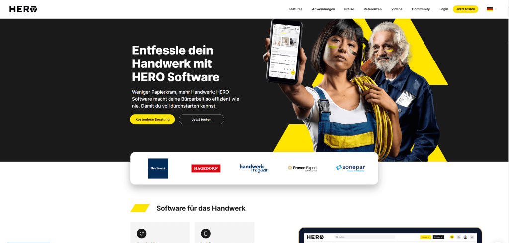 handwerker software hero