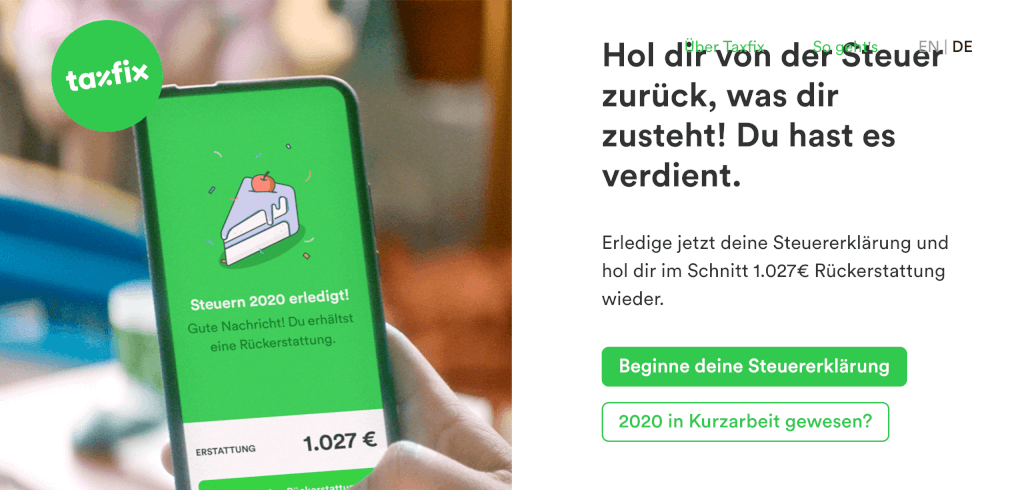 Steuererklaerung Software Taxfix