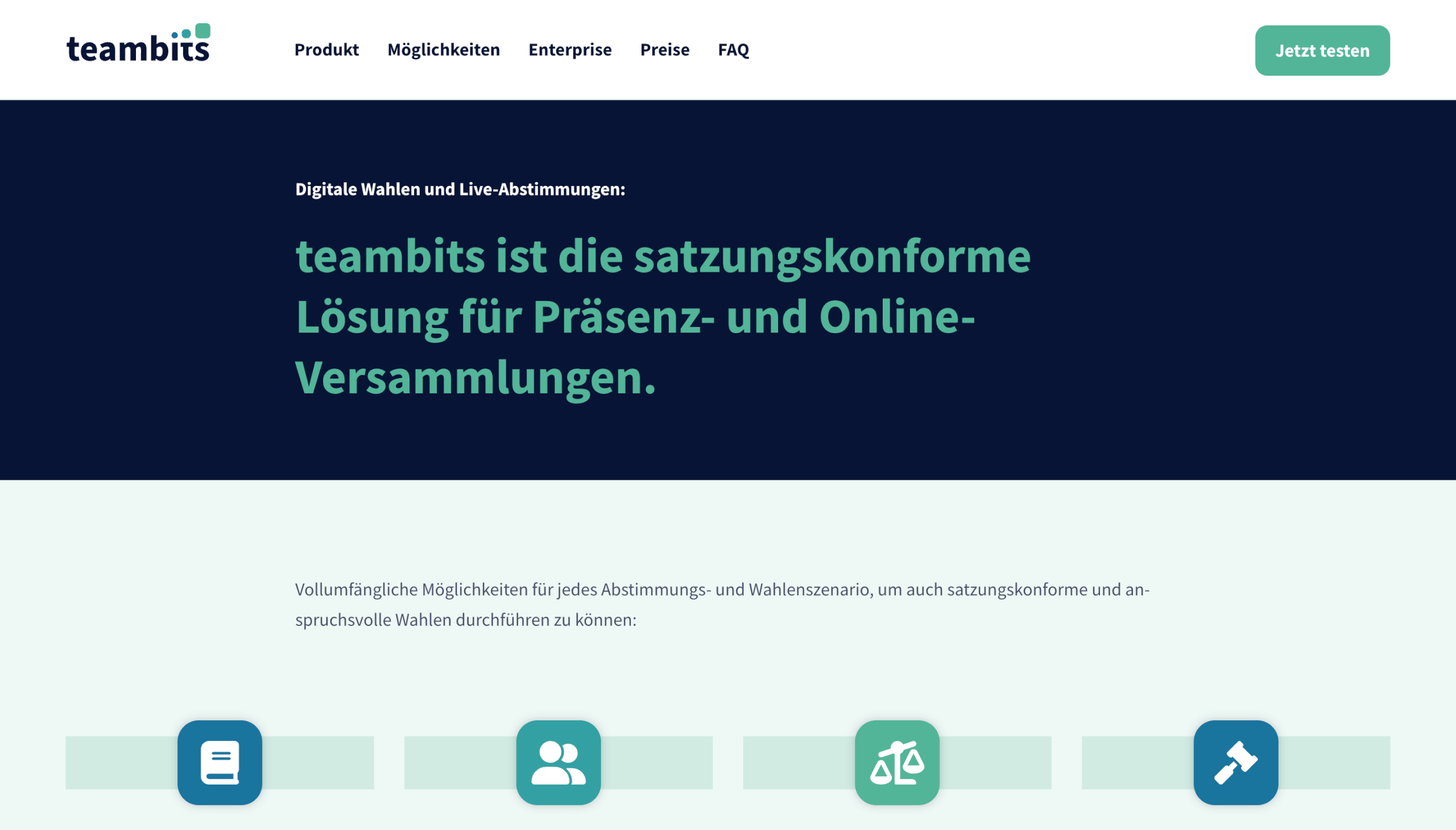 Digitale Wahlen teambits