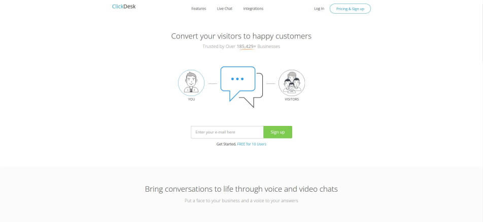live chat software clickdesk