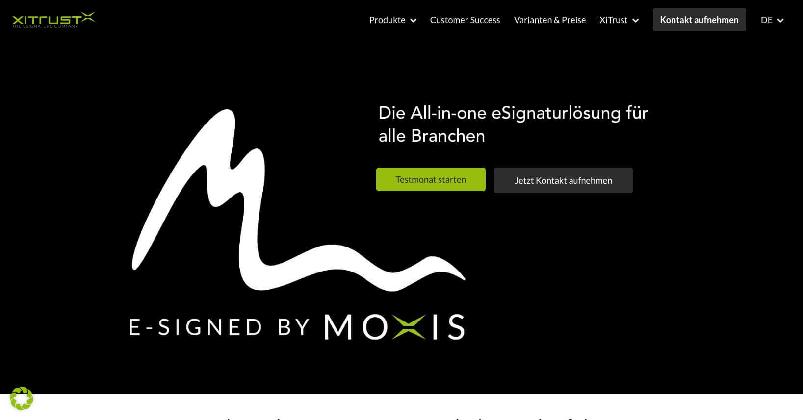 MOXIS XiTrust eSignature