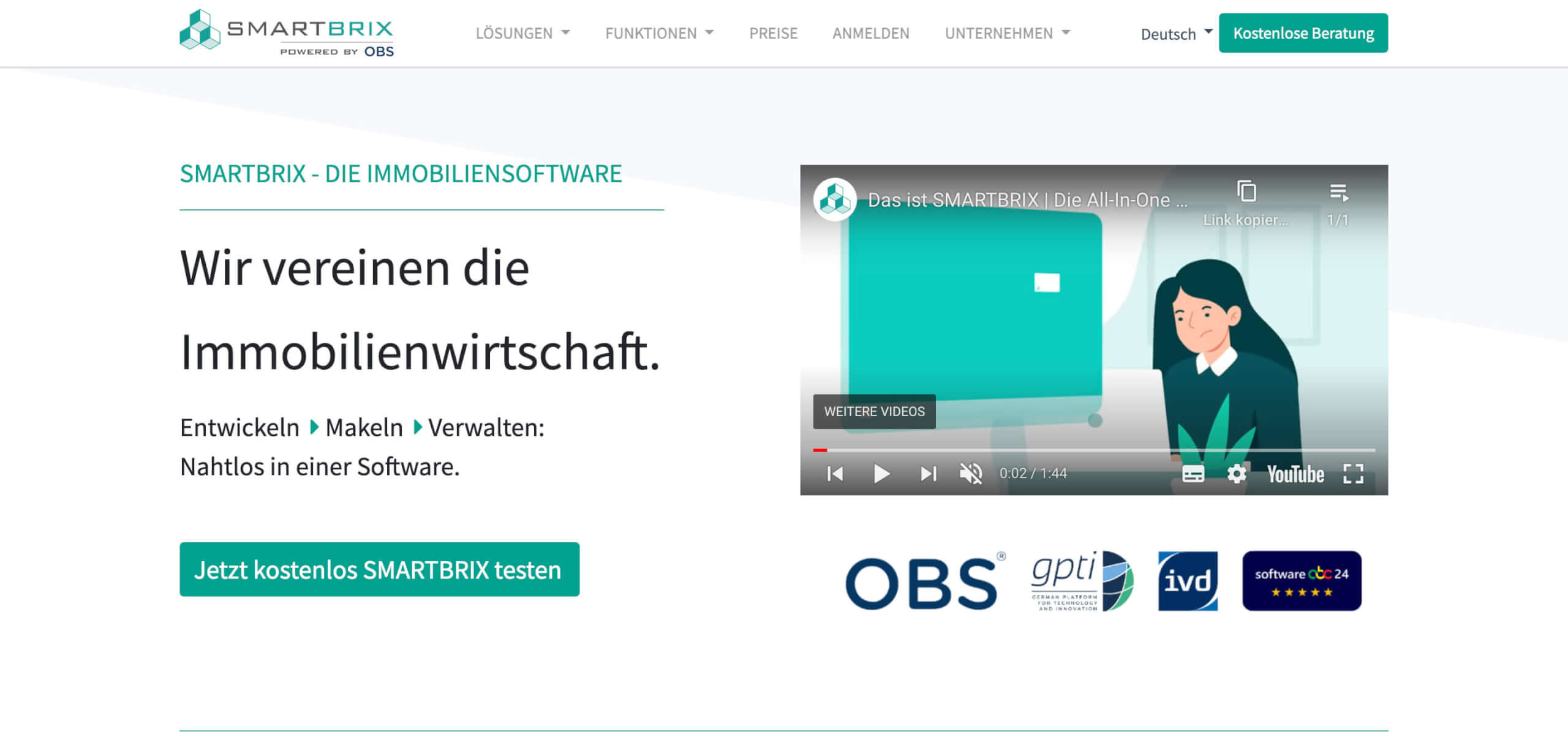 SMARTBRIX Die Immobiliensoftware