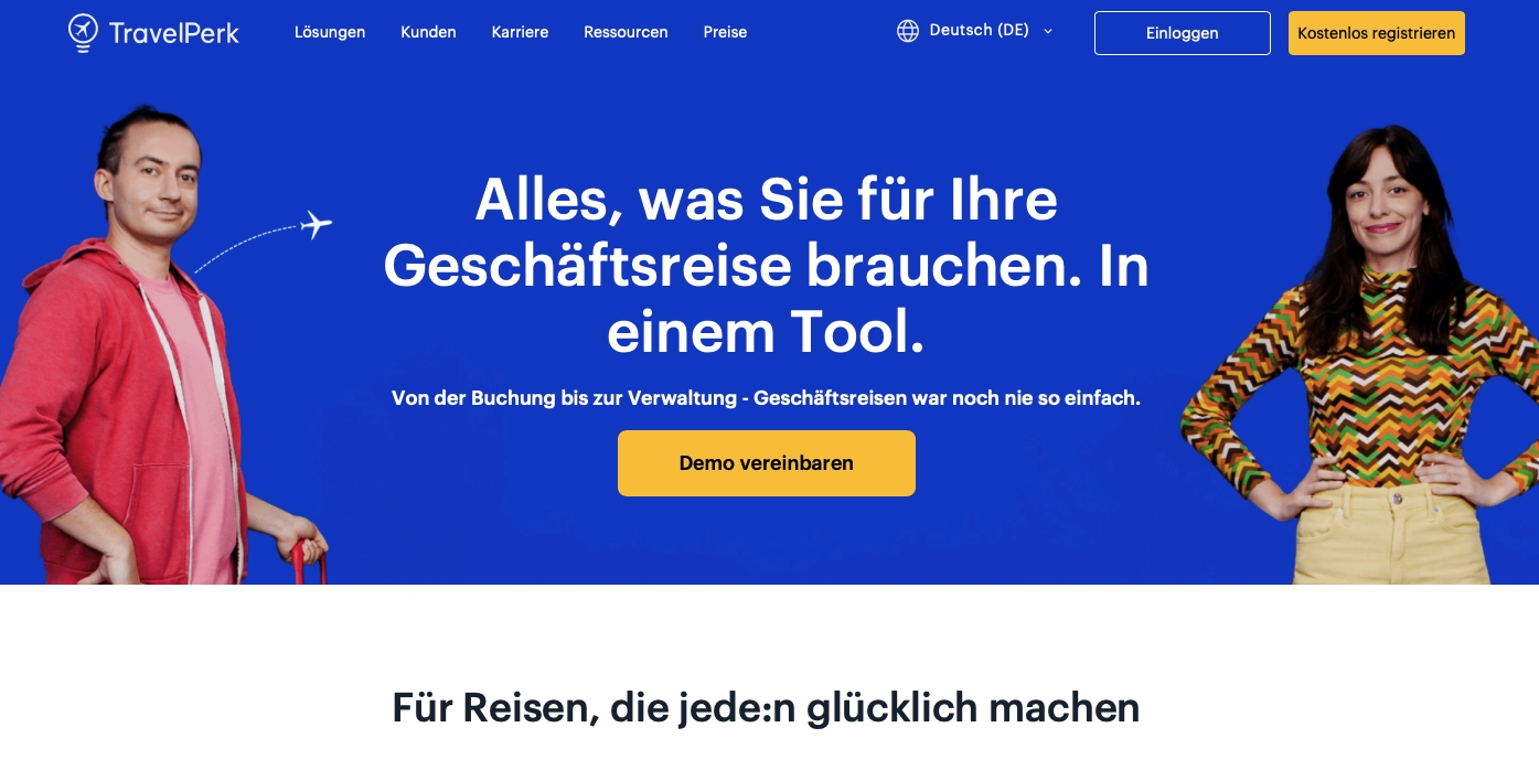 Digitale Spesenabrechnung Anbieter Travelperk