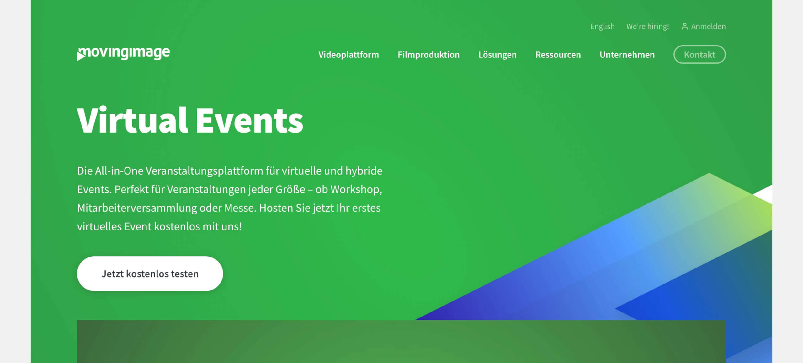 Virtuelle Events veranstalten movingimage Digital Affin
