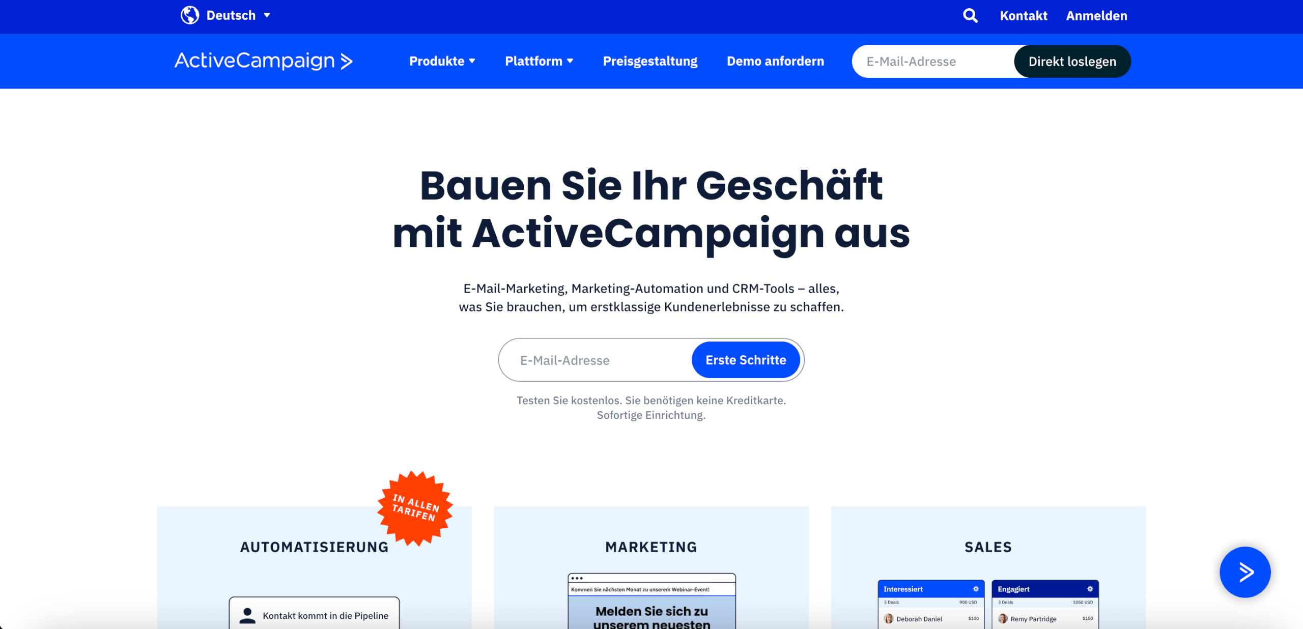 Beste E Mail Marketing Software Activecampaign