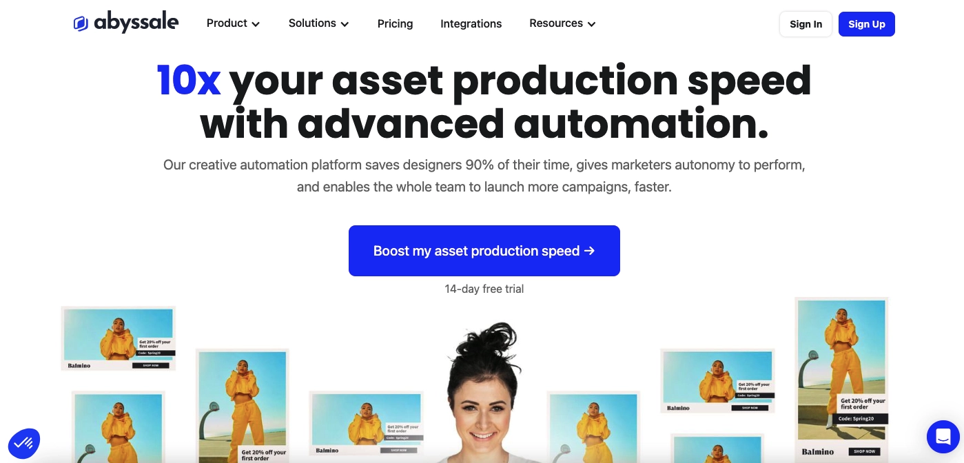 KI im Marketing Tool abyssale