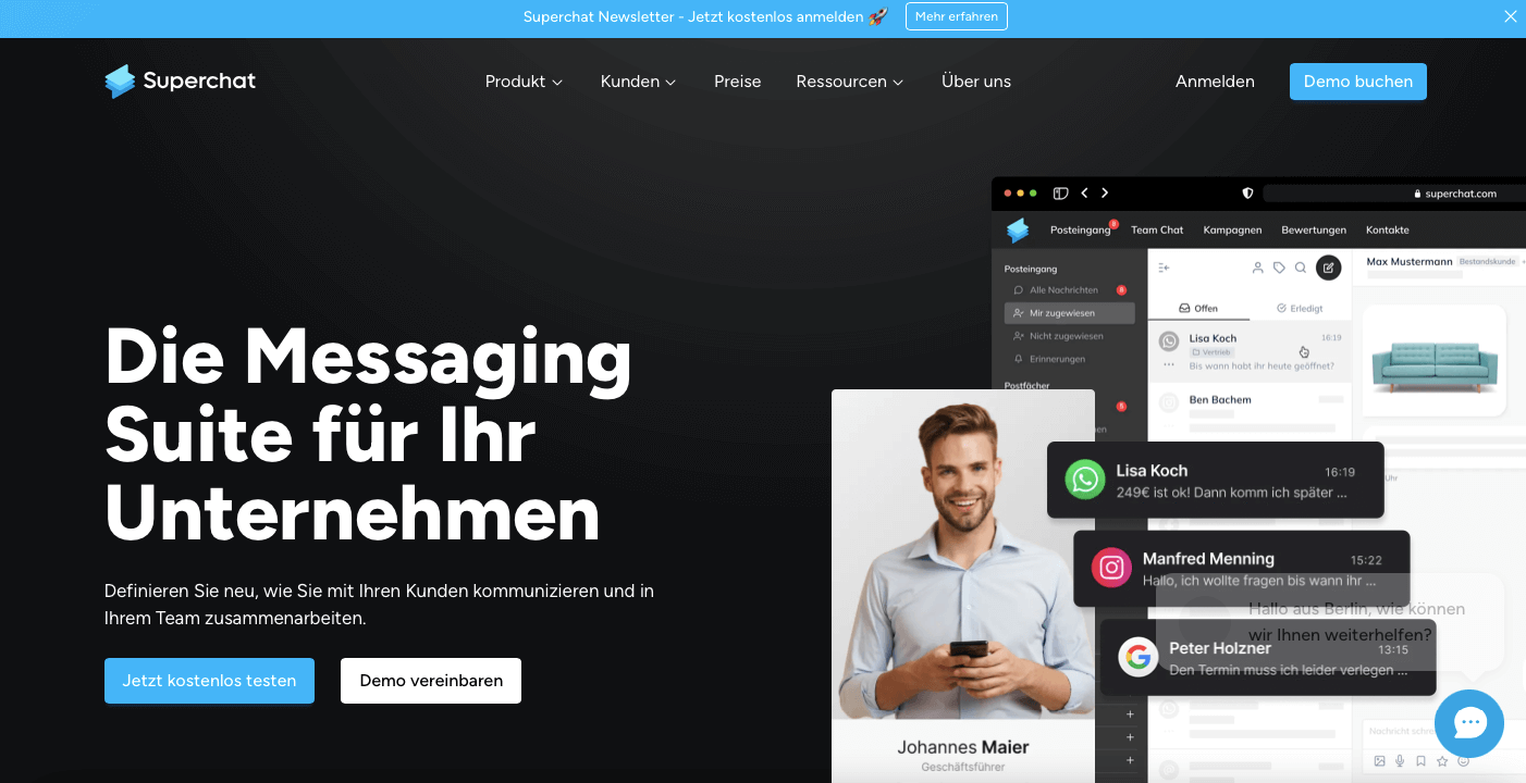 Contact Center Anbieter Superchat