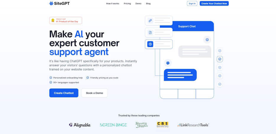 ki chatbots SiteGPT