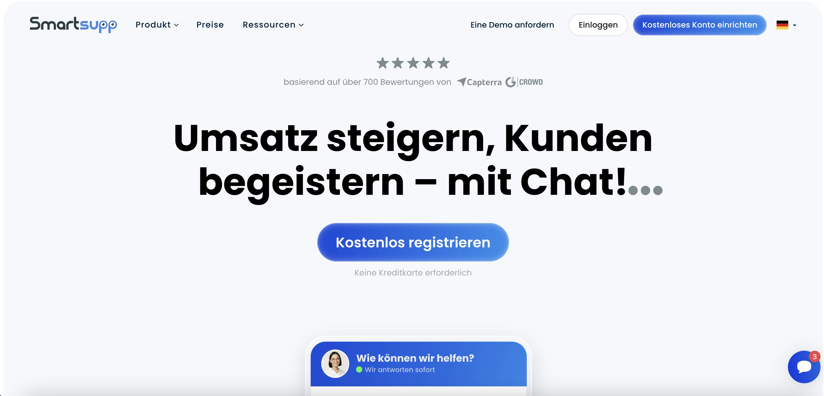 Live Chat Chatbot Software Anbieter Smartsupp