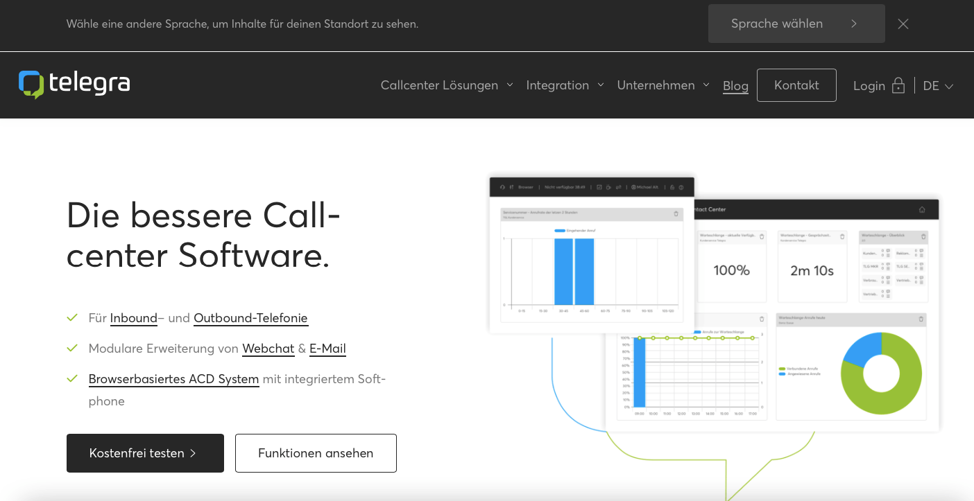 Contact Center Anbieter telegra