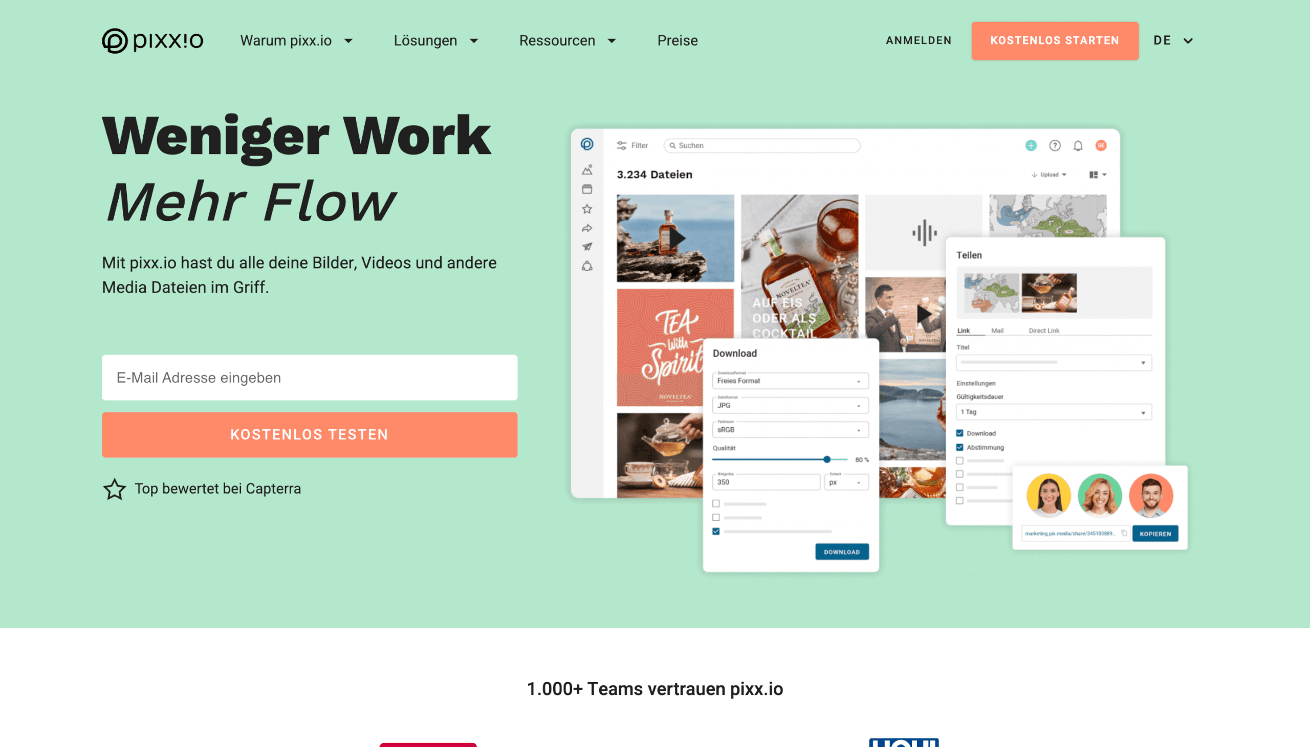Digital Asset Management Software pixx io