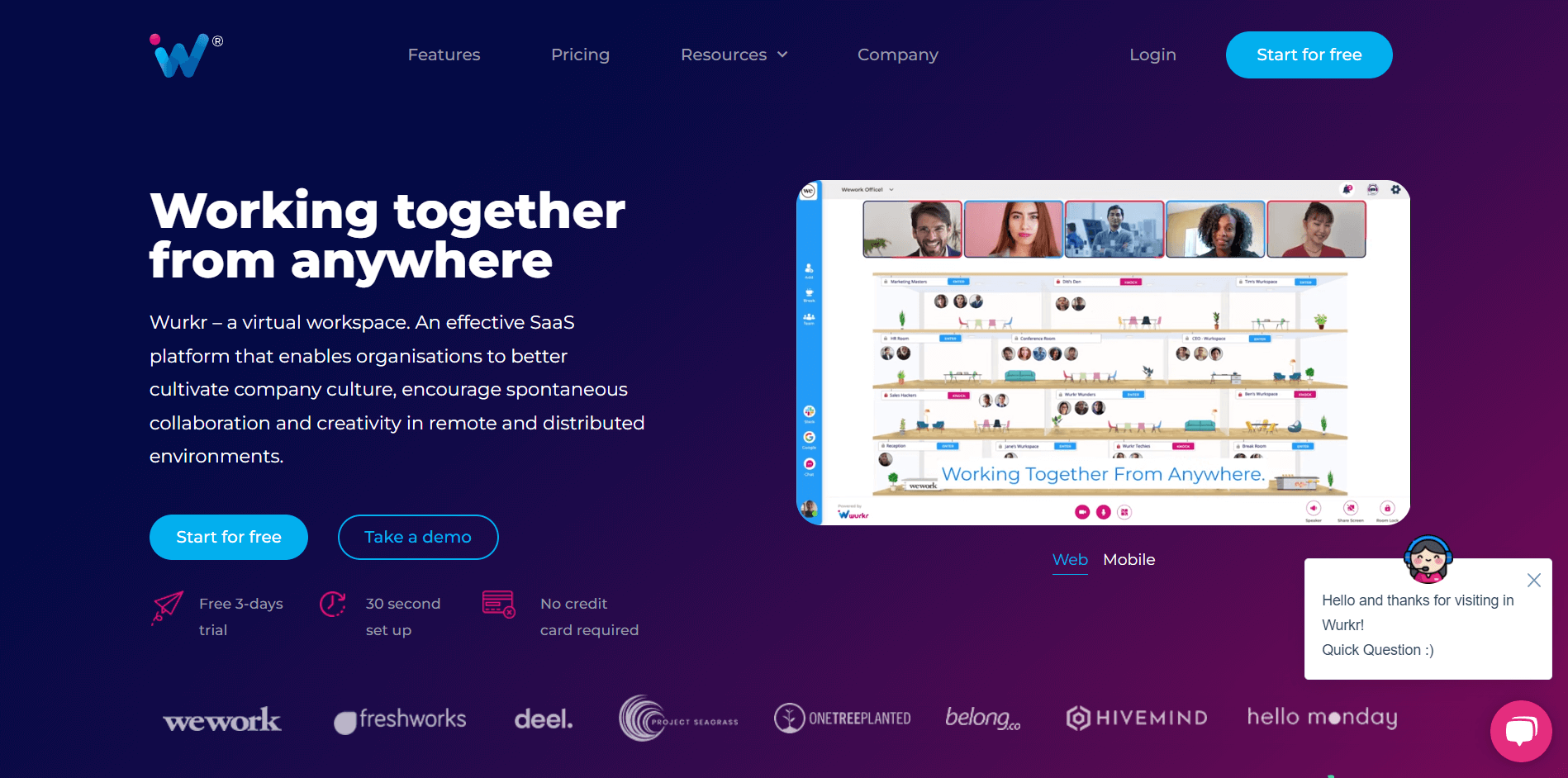 Build an efficient Company Culture with a Virtual Workspace   Wurkr