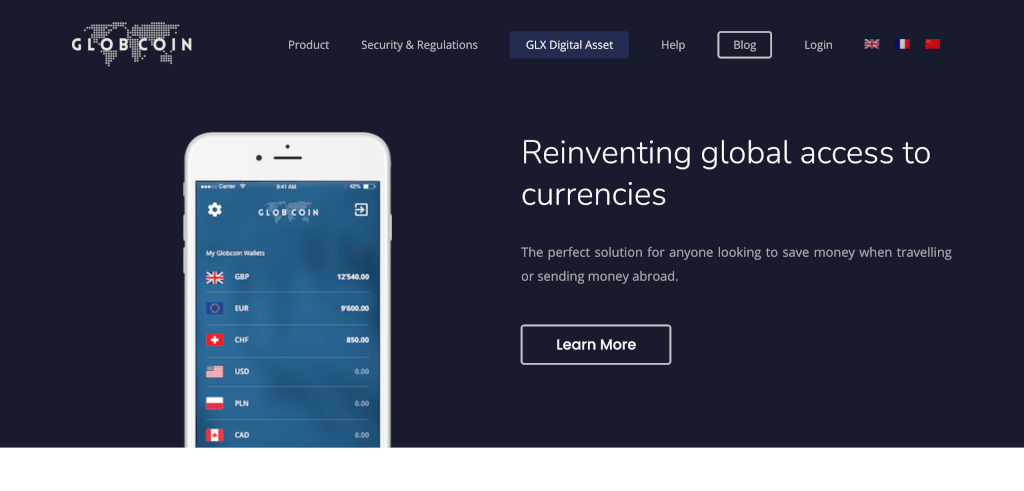 fintech banken Globcoin 1