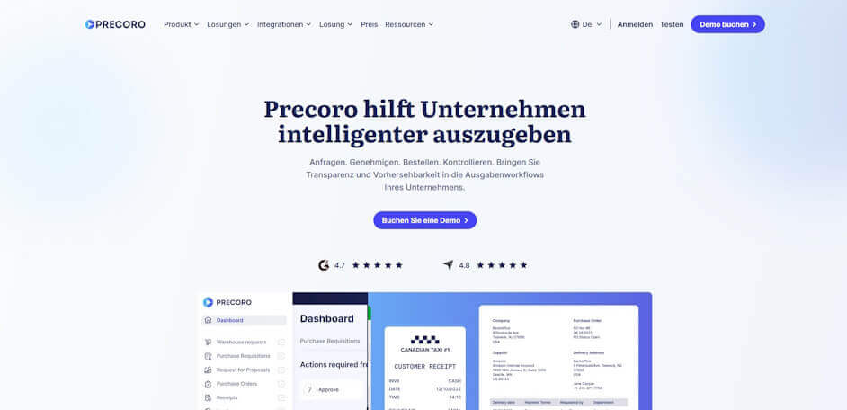 ausgabenmanagement software Precoro