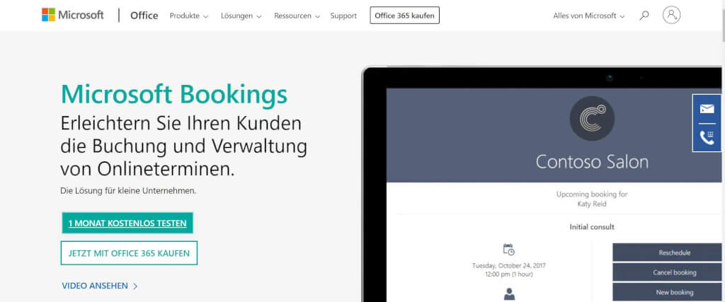 Digital Termin vereinbaren Microsoft Bookings