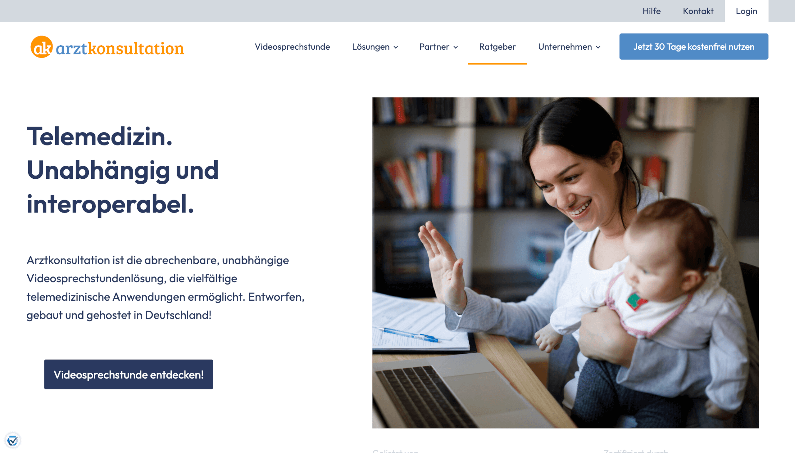 Videosprechstunde Software Arztkonsultation