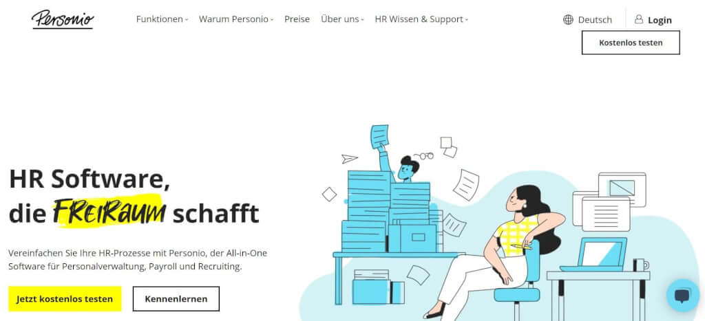 Digitale Urlaubsverwaltung Personio