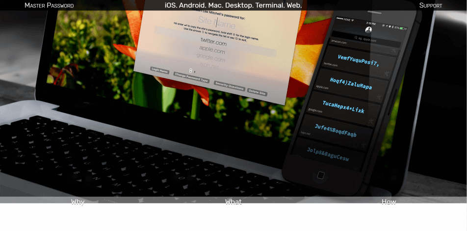 passwort manager masterpassword startseite