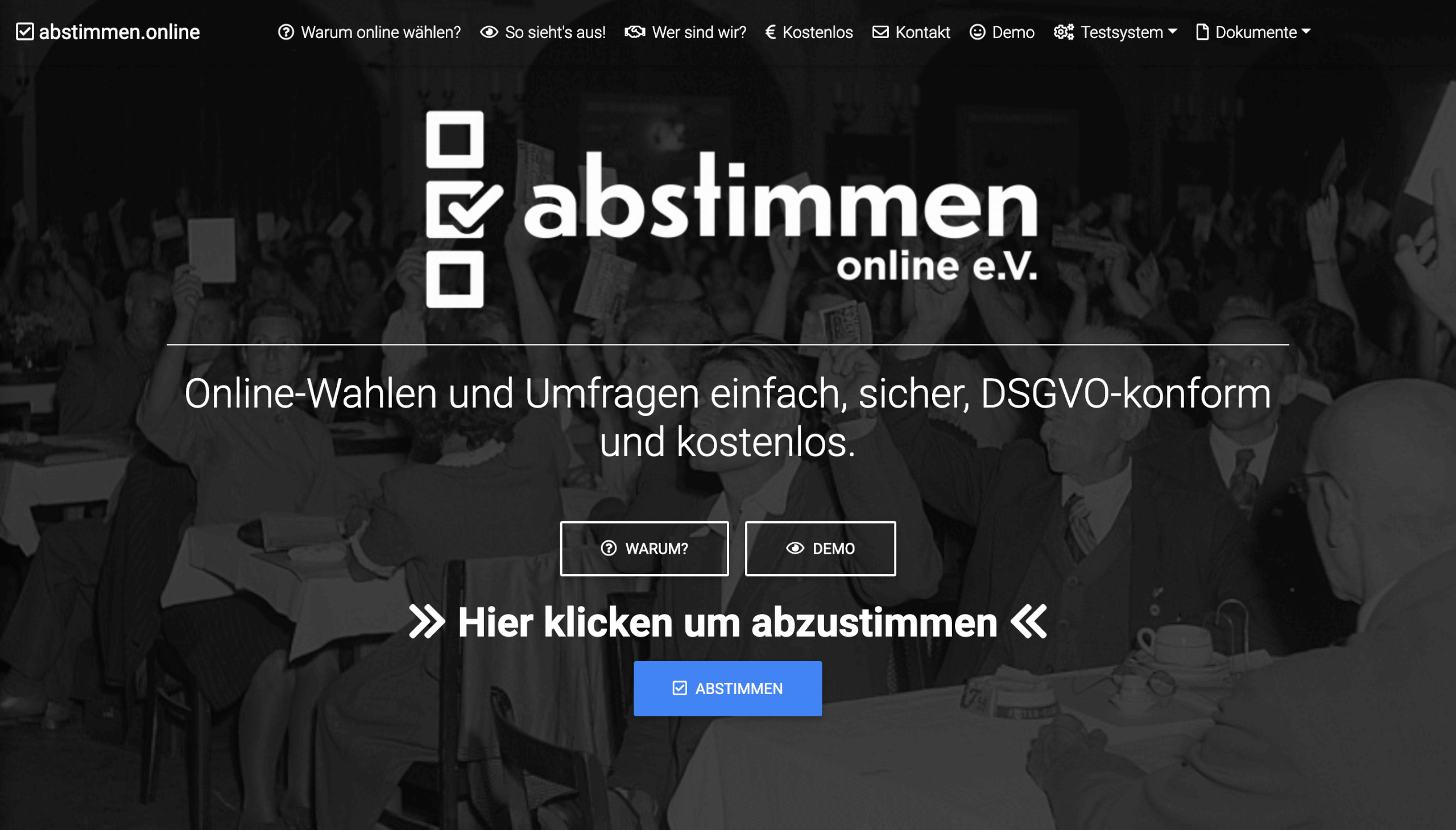 Digitale Wahlen abstimmen online