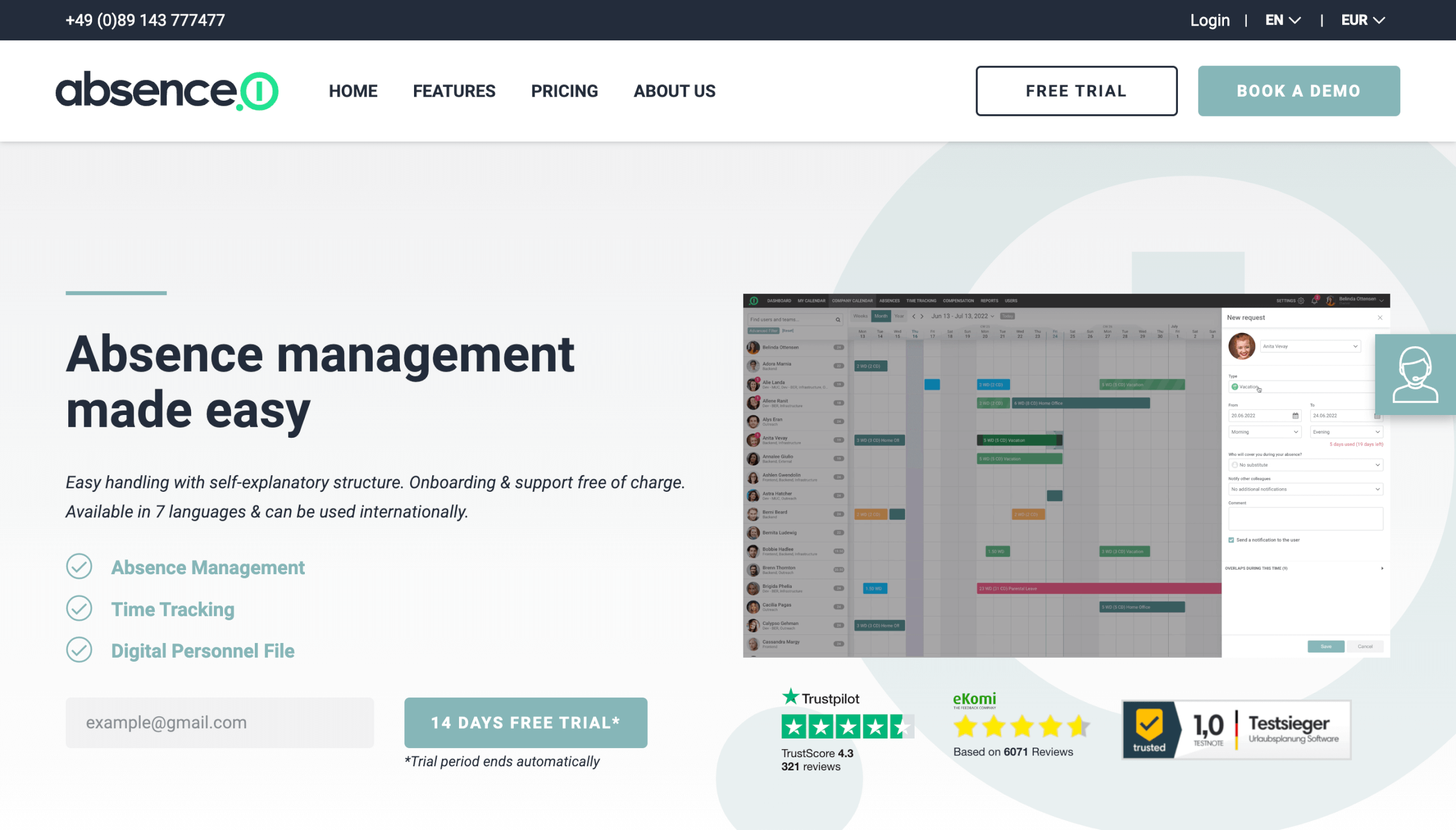 Digitale Personalakte Absence Management made easy with absence io