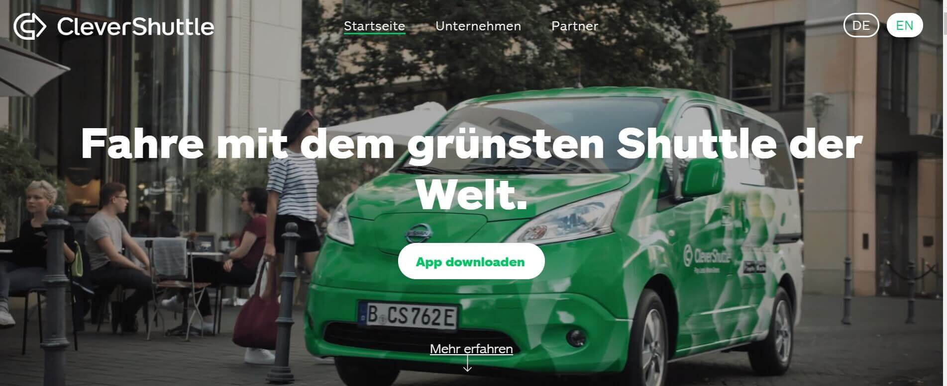 Beste Taxi App CleverShuttle