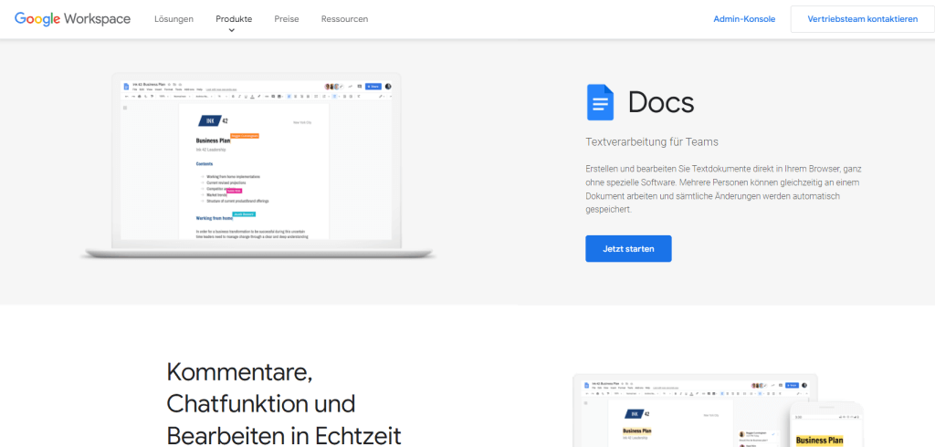 asynchrone kommunikation google docs