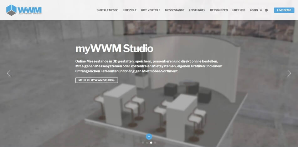 virtueller messestand erstellen software beispiele wwm
